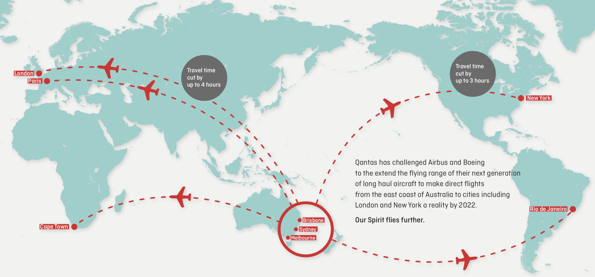 Qantas Chooses Airbus A350 1000ulr For Project Sunrise Executive