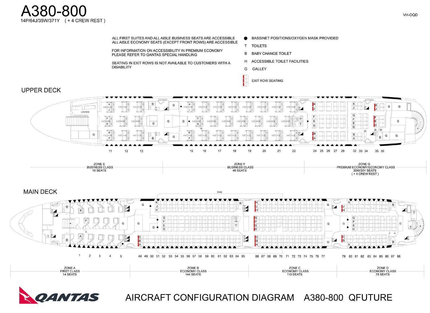 Qantas A380 Seating Chart