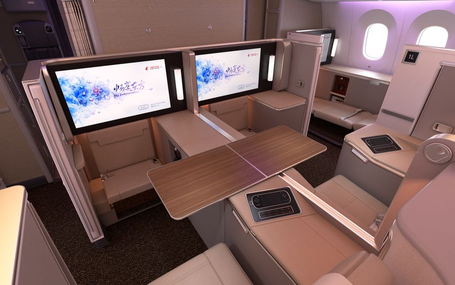 china eastern boeing 787 brings business class sui